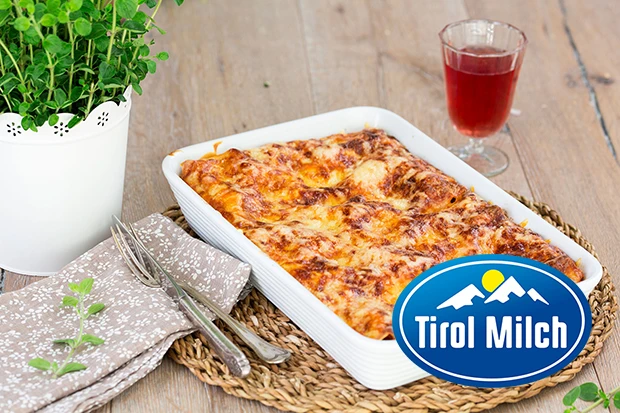 Tiroler Lasagne mit dreierlei Käse