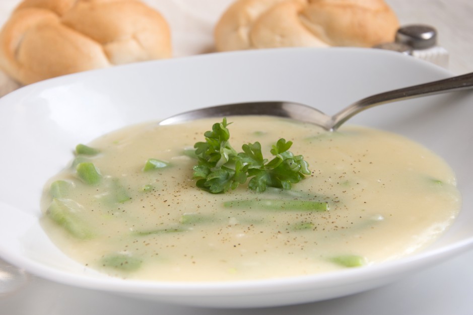 Einfache Fisolensuppe
