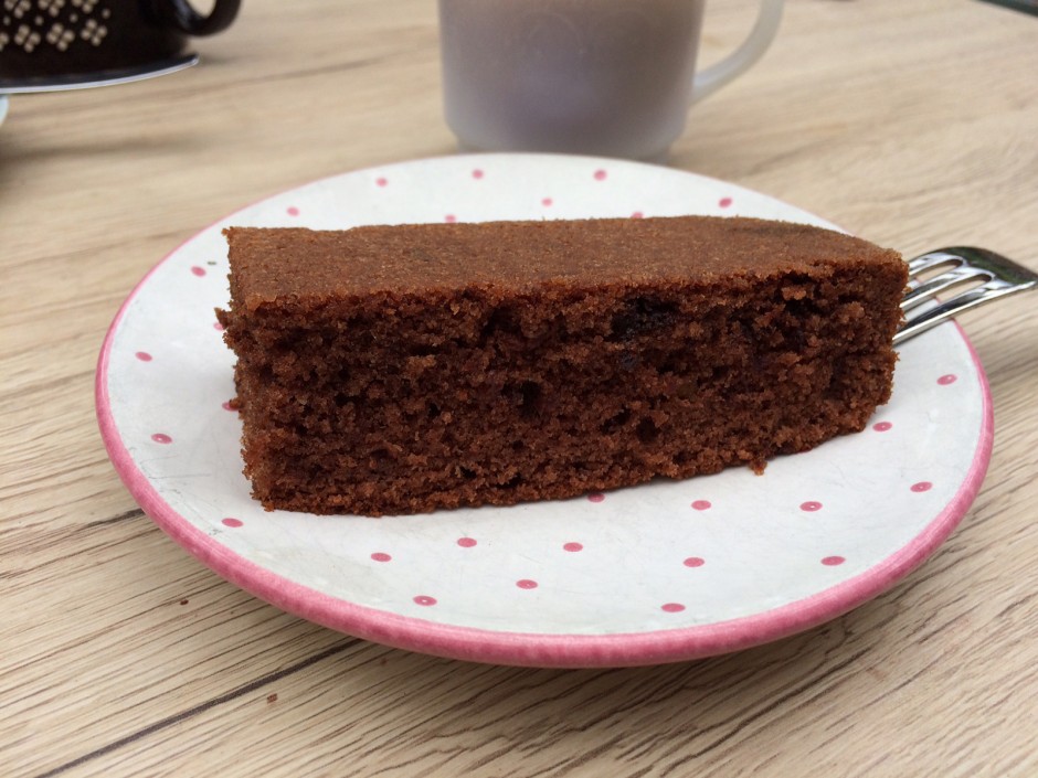Schokoladekuchen mit Nüssen