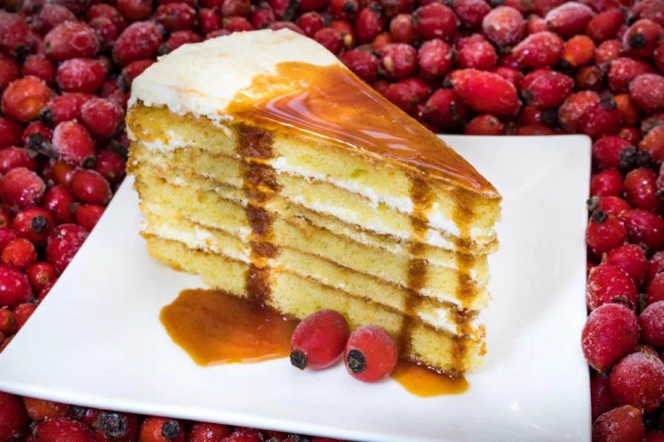Dunkelsteiner Hagebutten Torte