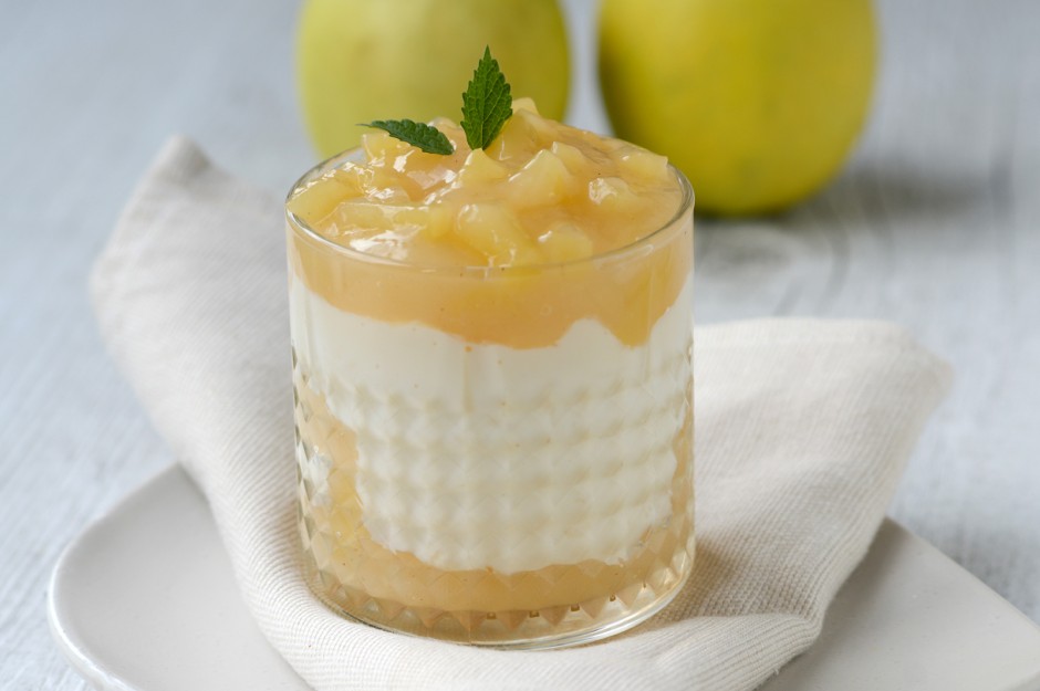 Milchreisdessert mit Apfel