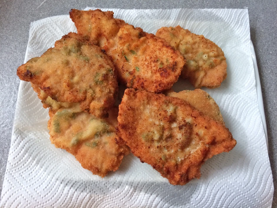 Schnitzel mit Petersilien-Panier
