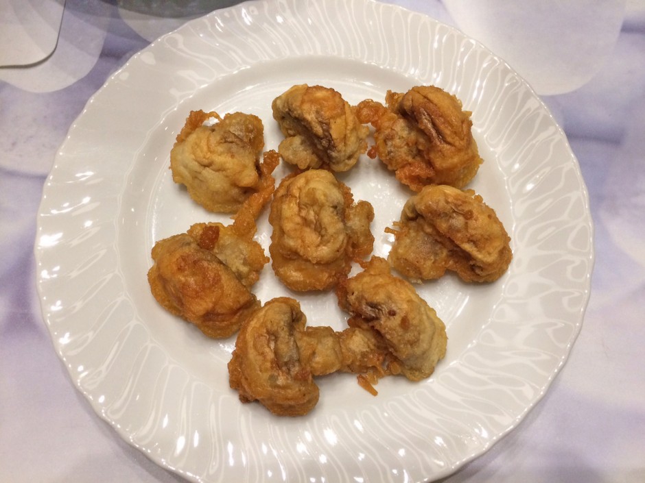 Champignons im Tempura-Teig