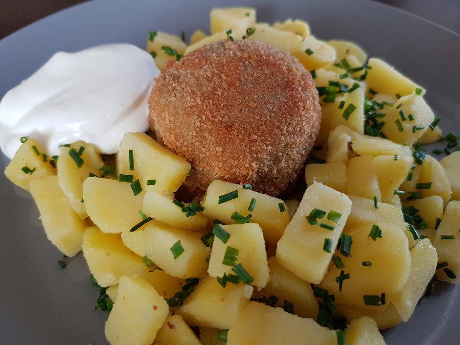 Gebackene Linsenbällchen