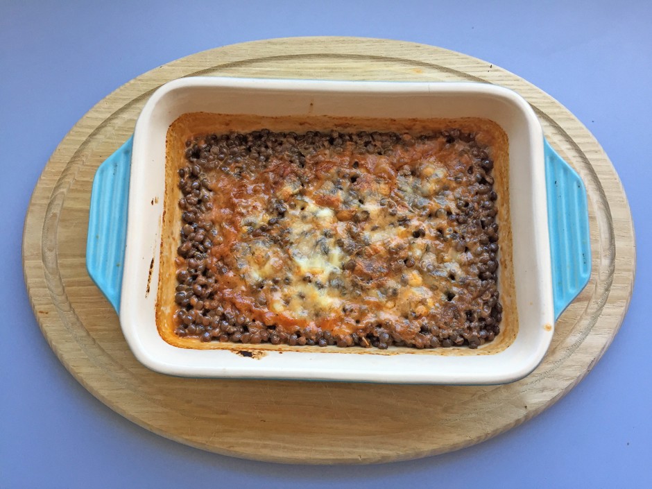 Linsen-Tomaten-Auflauf