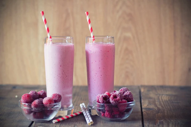 Erdbeer - Himbeer Smoothie