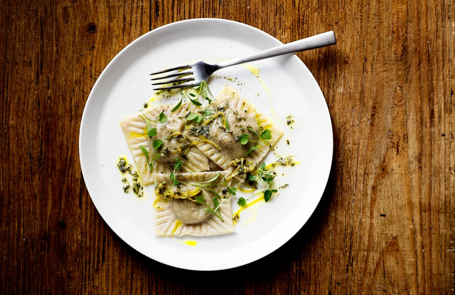 K&uuml;rbis-Amaretto Ravioli