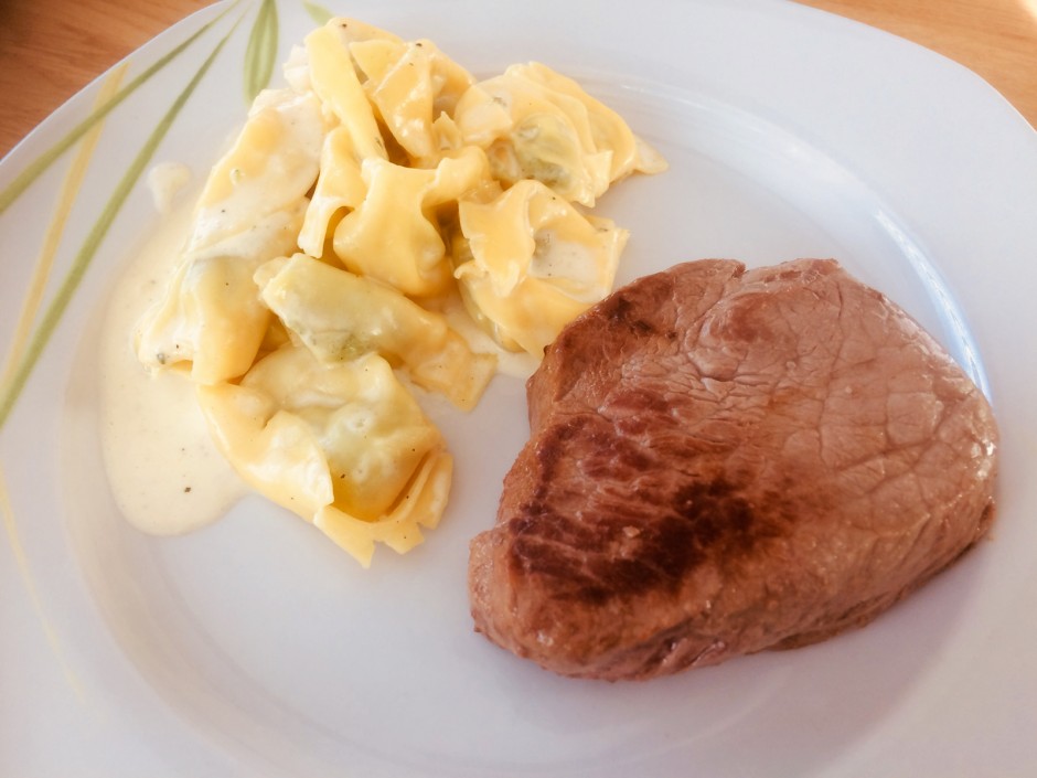 Rinderfiletsteak mit Tortellini