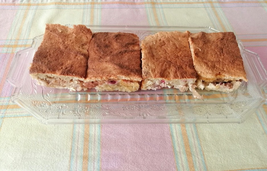 Topfen-Grieß-Auflauf mit Obst
