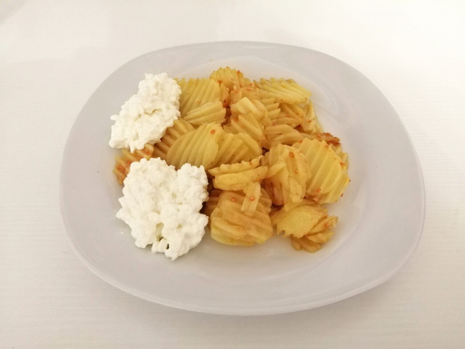 Backrohrkartoffel mit Hüttenkäse