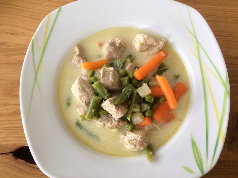 Gemüseeintopf mit Schweinefleisch
