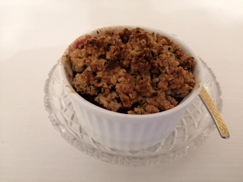 Quitten-Cranberry-Crumble