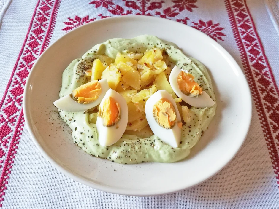 R&ouml;stkartoffeln mit Avocadocreme