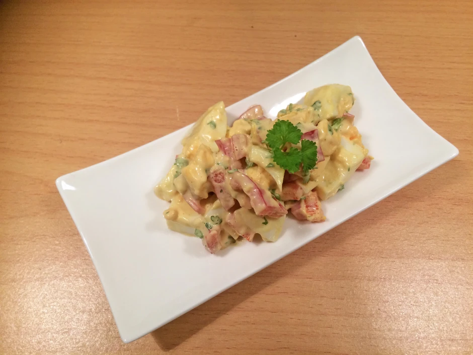 Eiersalat mit Knoblauchmayonnaise