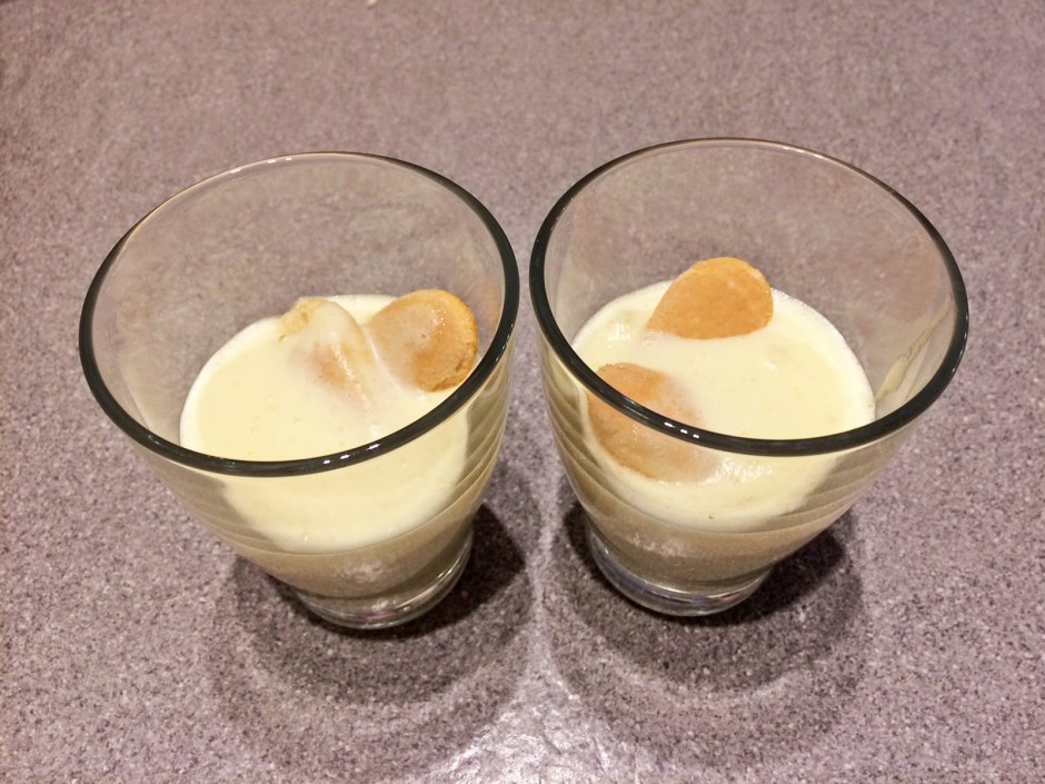 Vanillecreme mit Biskotten