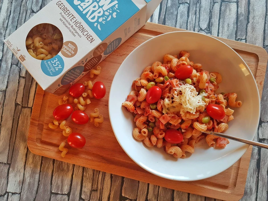 Schnelle Nudelpfanne mit Low Carb Nudeln