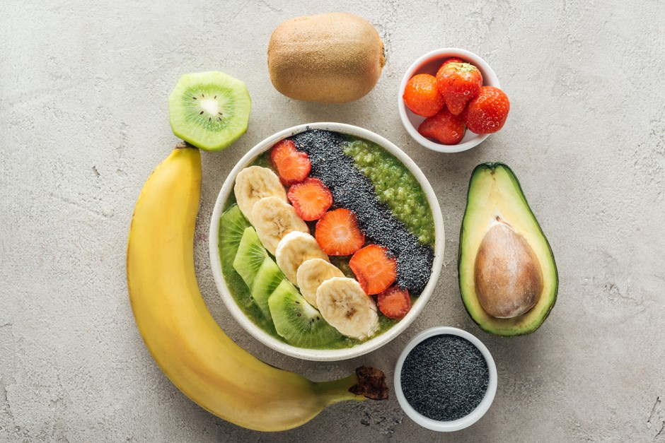 Smoothie Bowl in grün