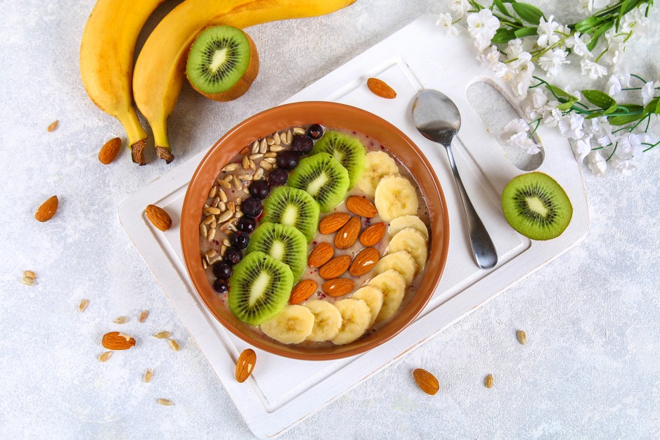 Smoothie Bowl mit Bananen