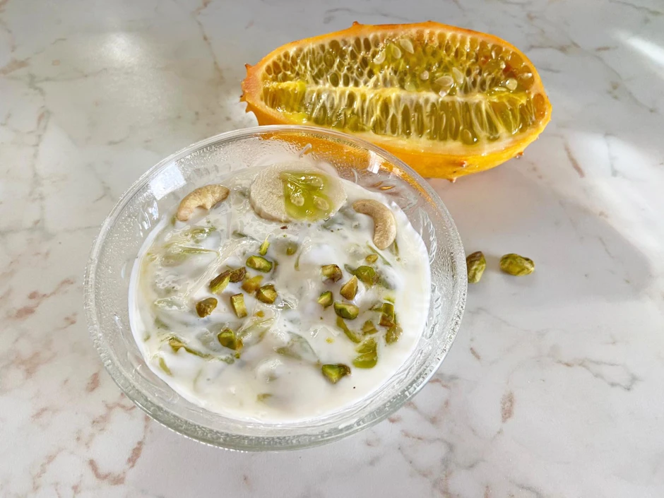 Kiwano-Bananen-Joghurt