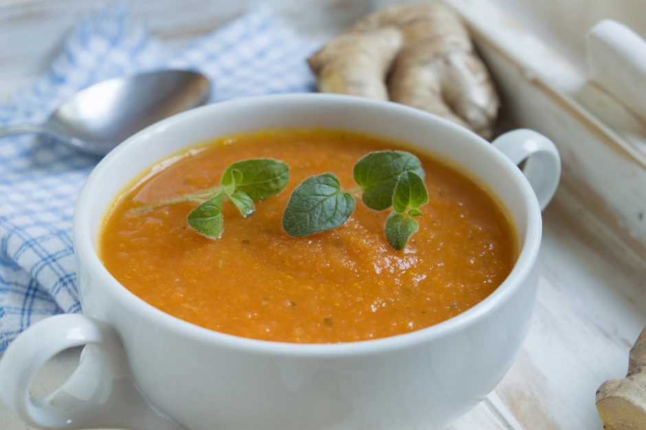 Karottensuppe mit Ingwer
