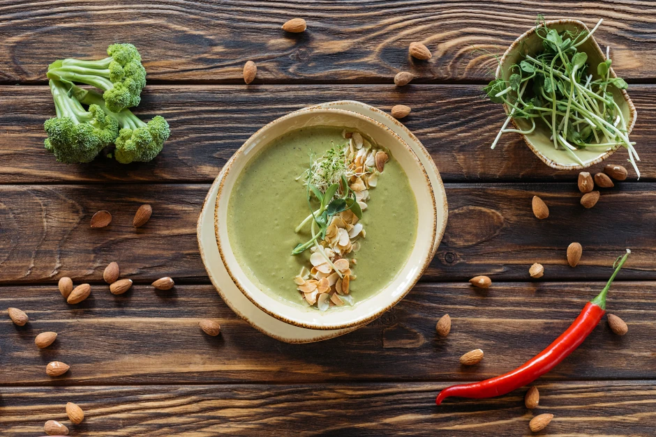 Fettarme Brokkolisuppe