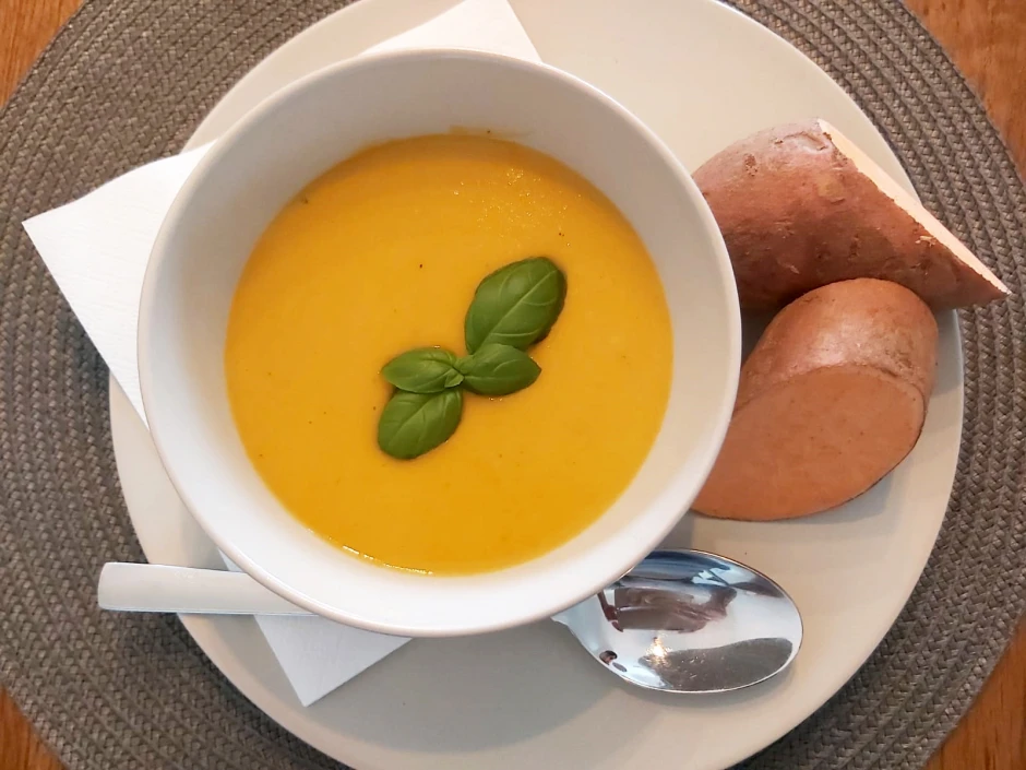 Süßkartoffel Kokossuppe