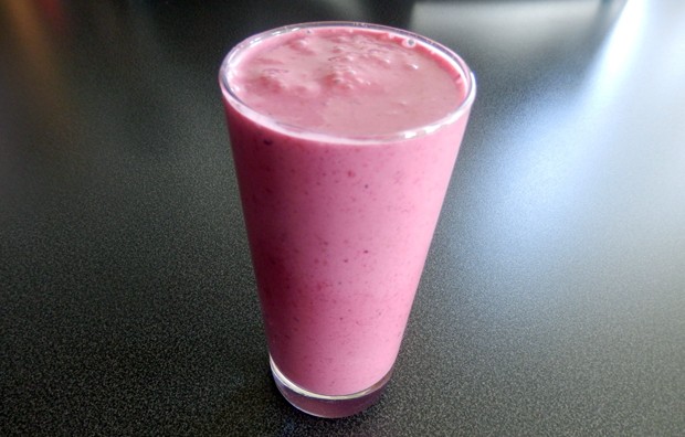 Wald- und Himbeershake