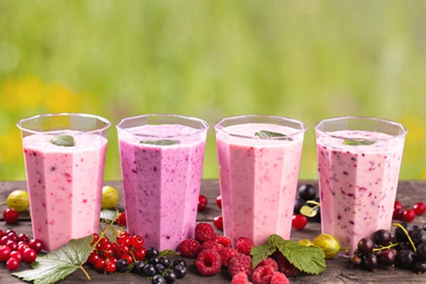 Wald- und Himbeershake