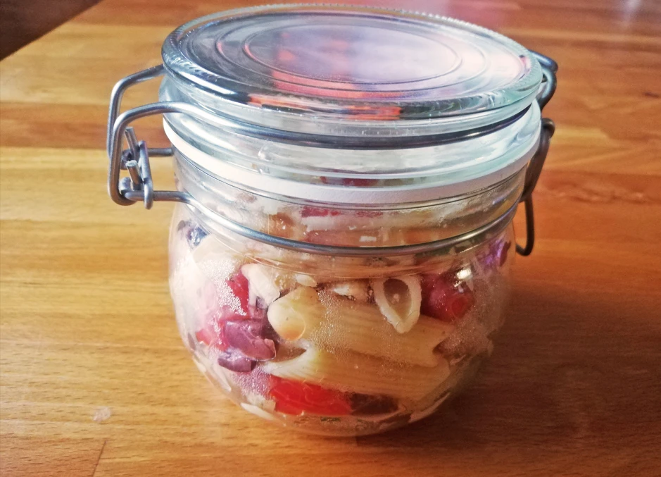Meal Prep: Pasta mit Tomaten