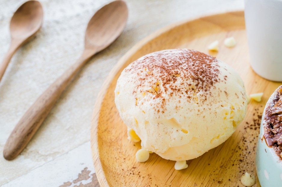 Vanilleeis ohne Eismaschine