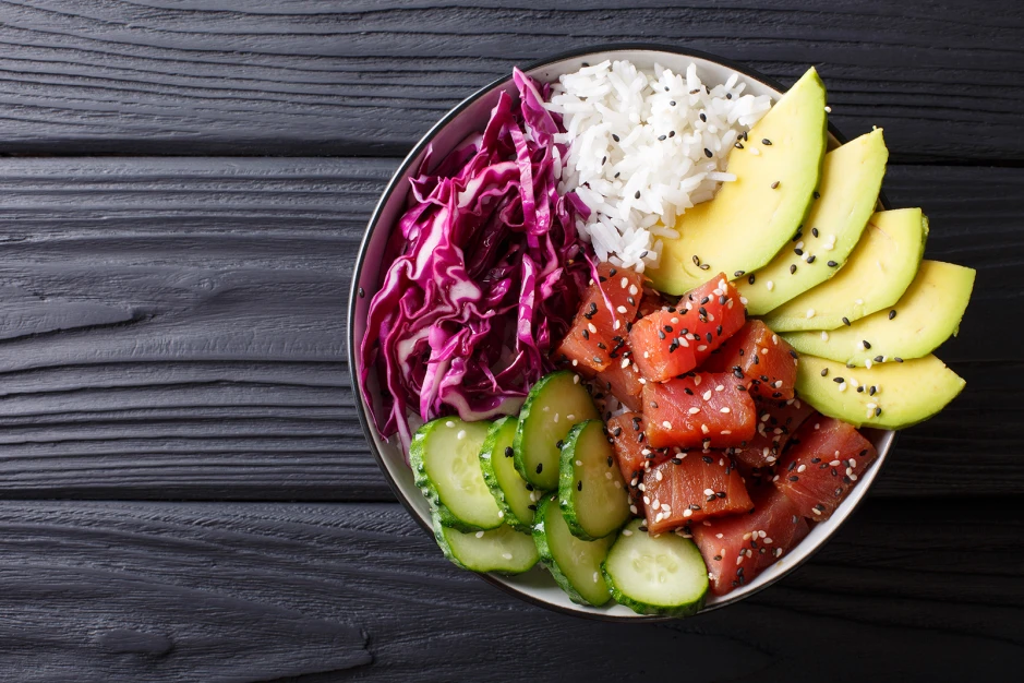 Poke Bowl mit Kokos