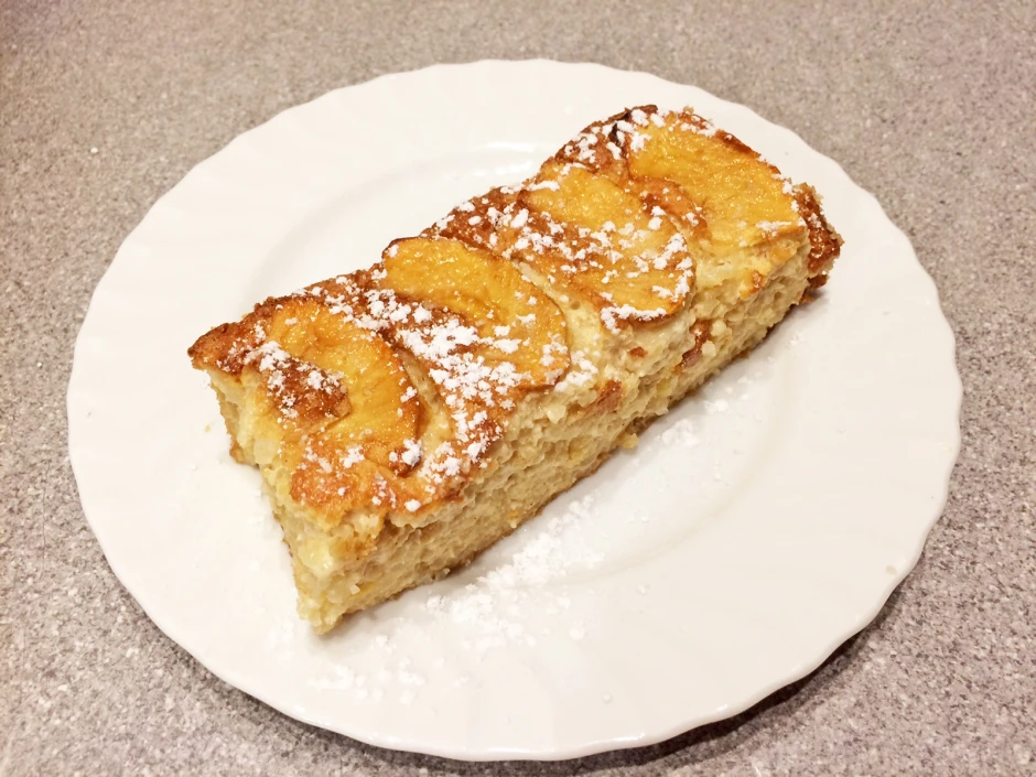 Reisauflauf mit Apfel