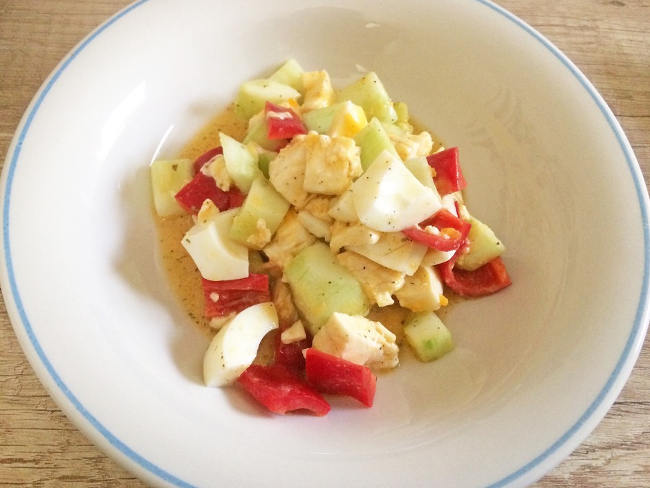 Eier-Gurkensalat
