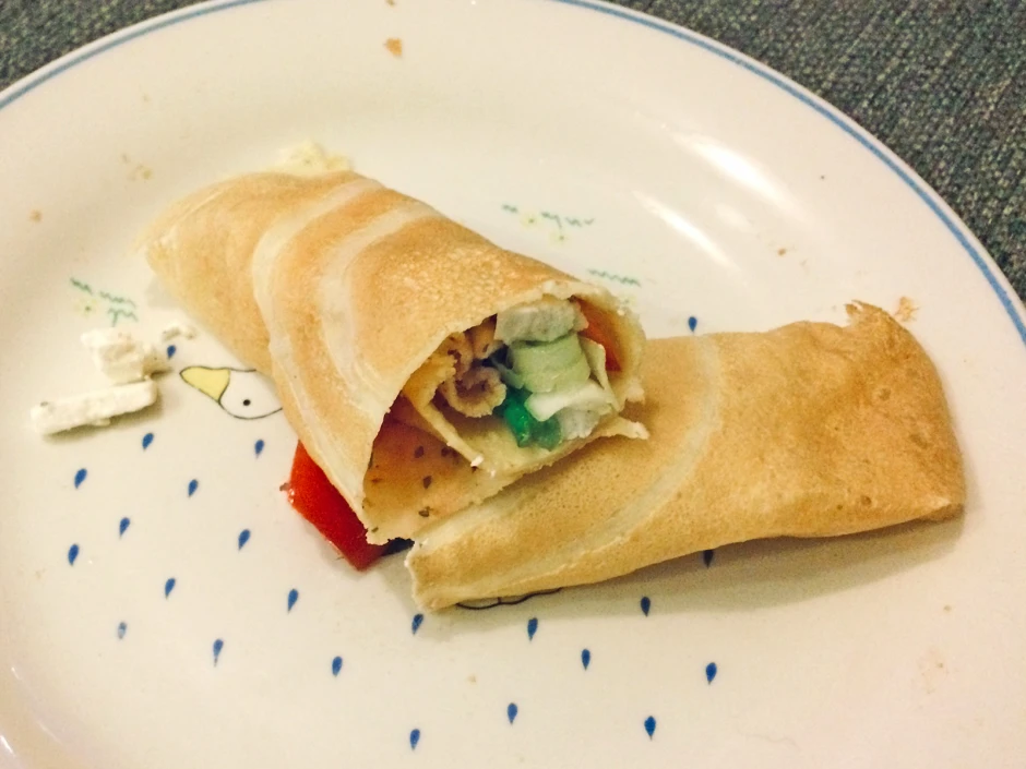Cr&ecirc;pes mit Feta