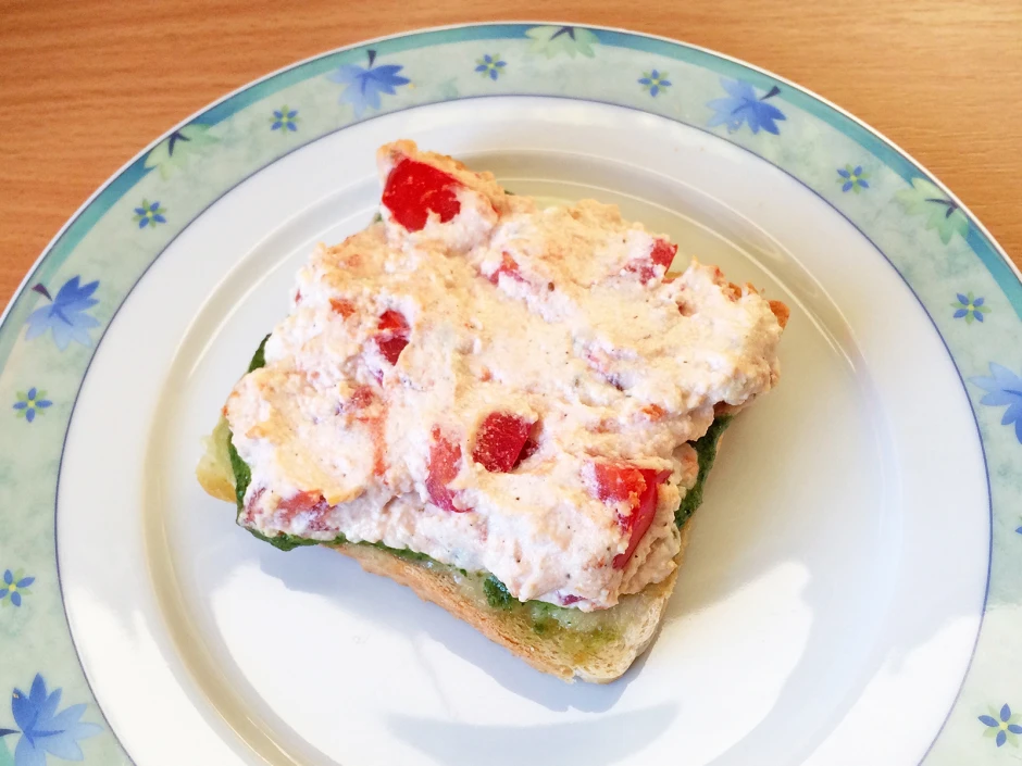 Toast mit Ricotta &uuml;berbacken