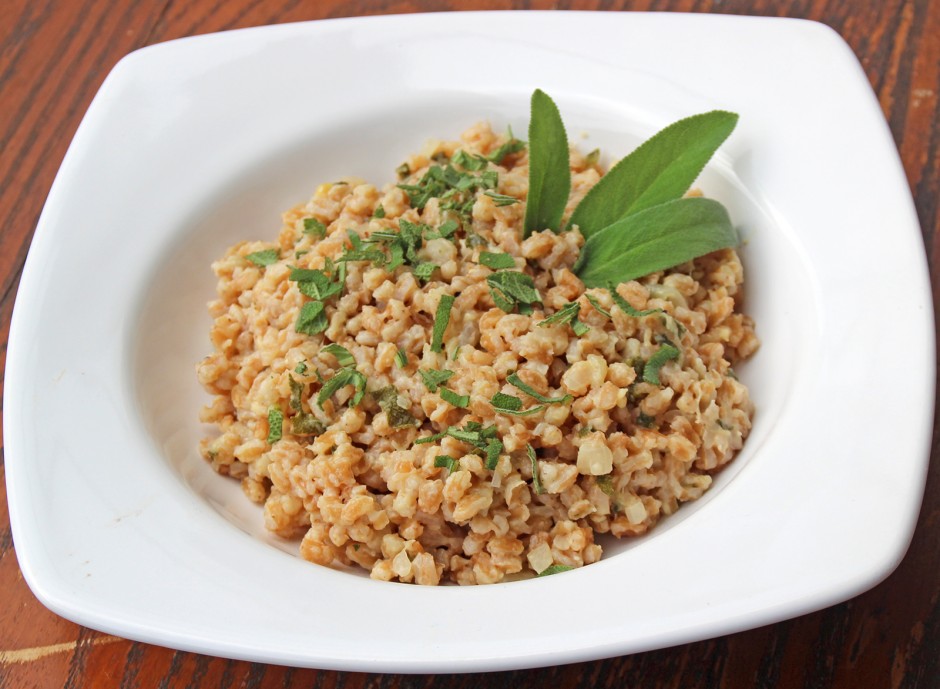 Salbei-Dinkelrisotto