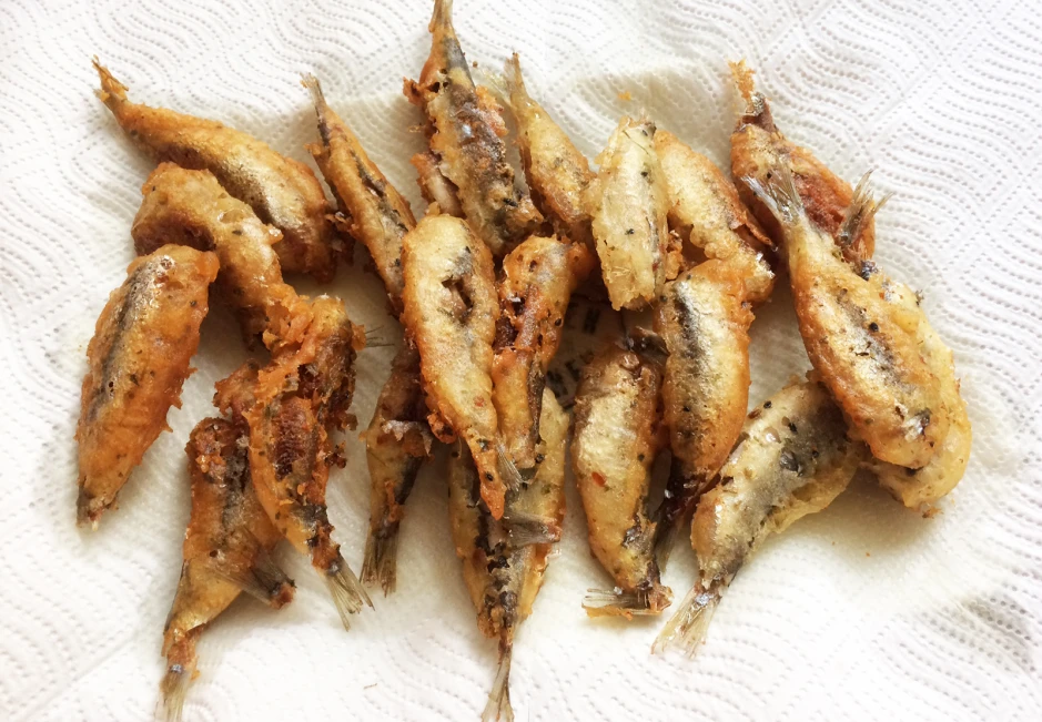 Sardinen im Tempurateig