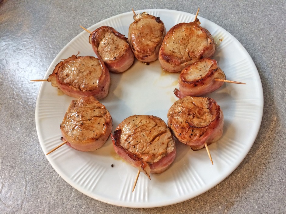 Pikantes Schweinefilet im Speckmantel