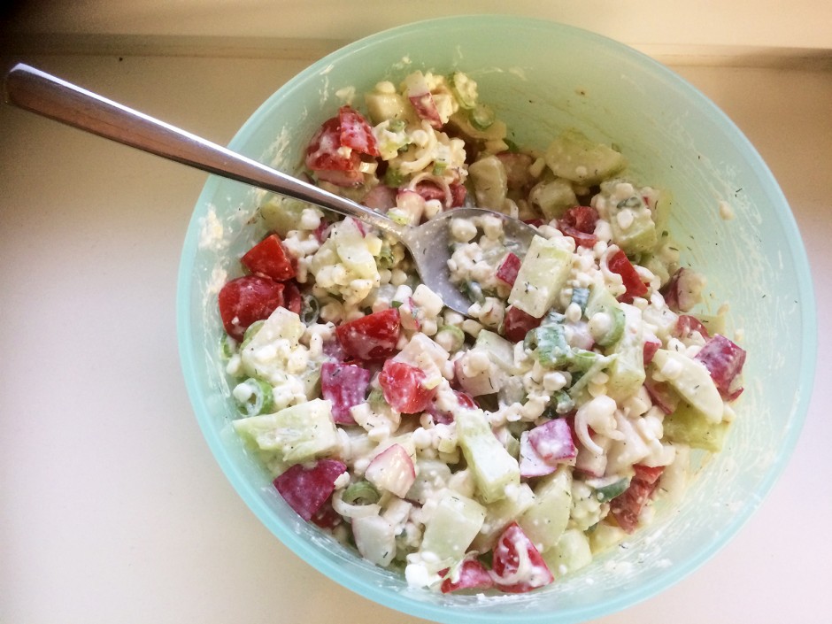 Frischkäsesalat