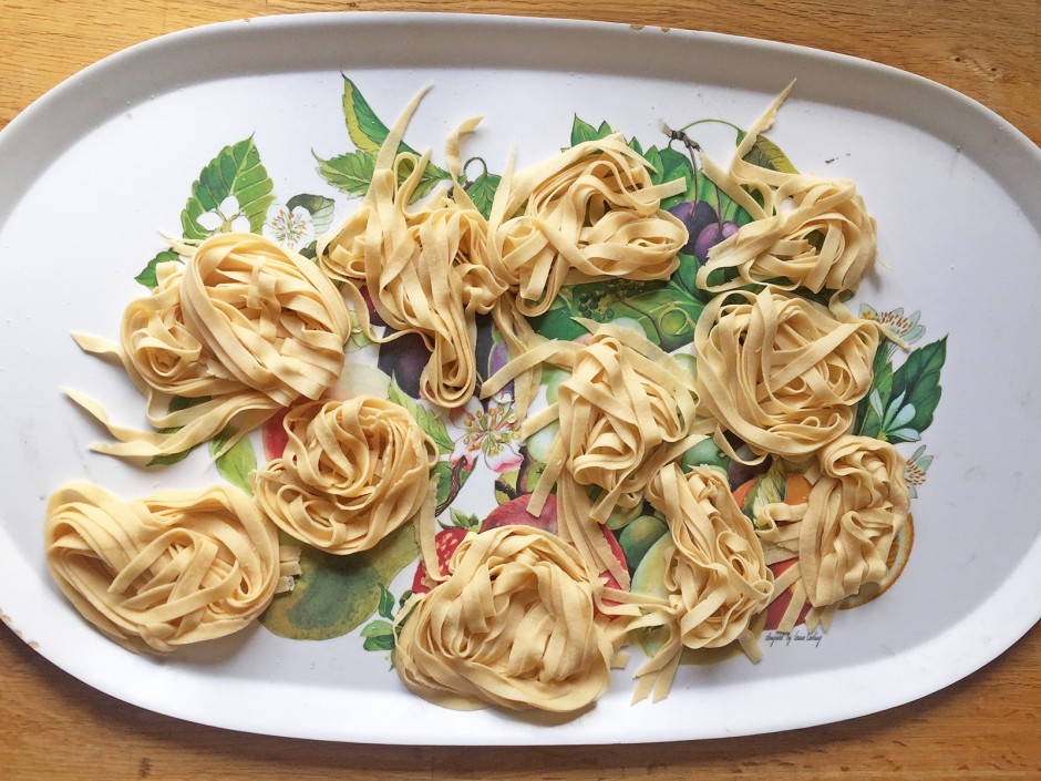 Hausgemachte Fettucine