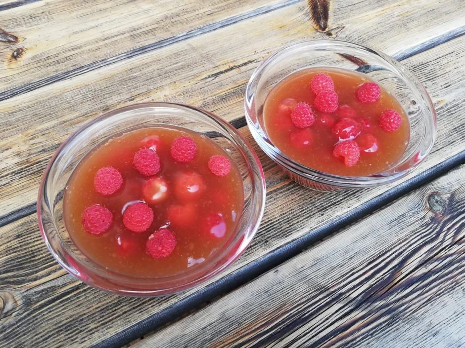 Sinkende Himbeeren