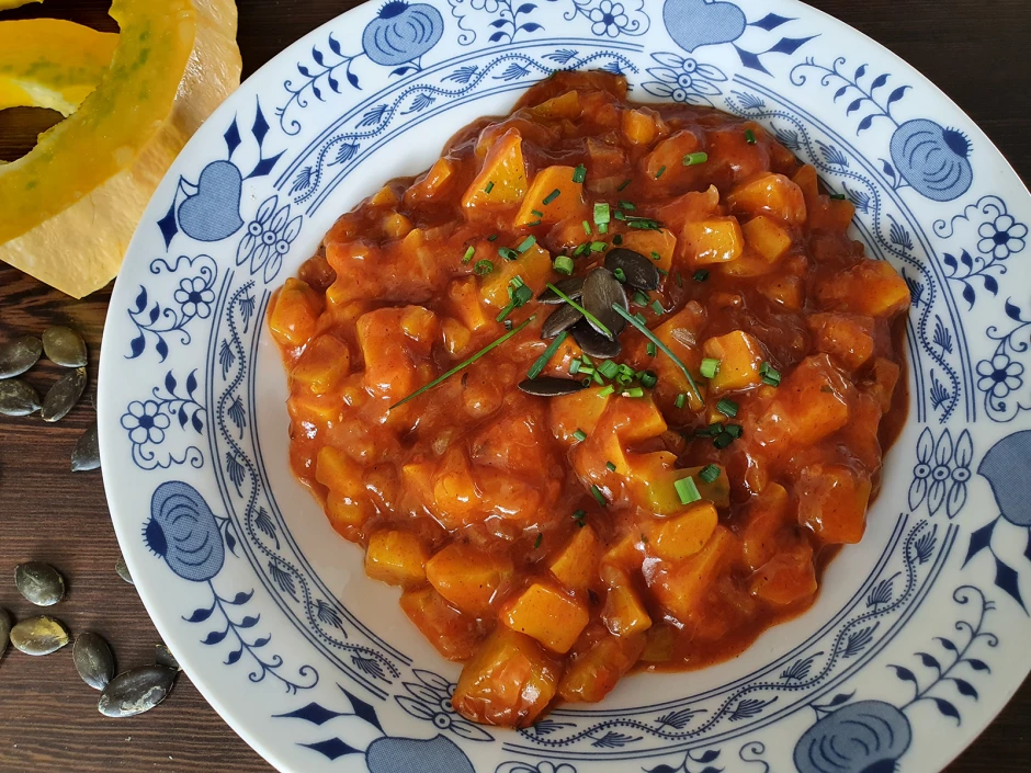 Einfaches K&uuml;rbisgulasch