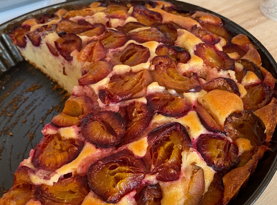 Zwetschkenkuchen in Tortenbodenform - Rezept