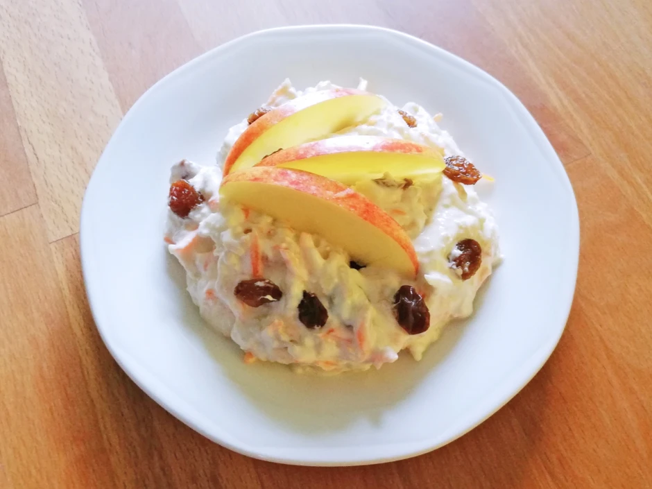 Einfaches Karotten-Apfel-Dessert