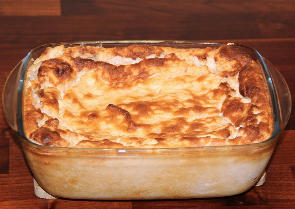 Reisauflauf mit Äpfeln