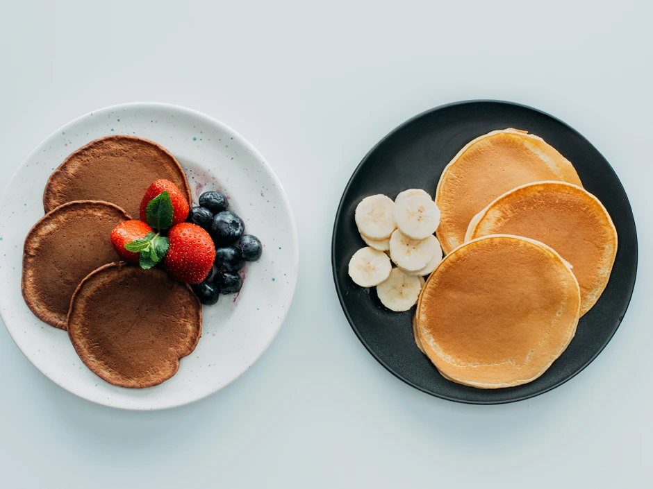 Pancakes aus Teffmehl