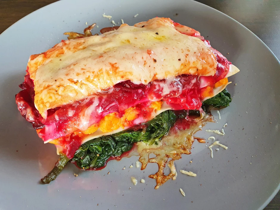 Regenbogen-Lasagne