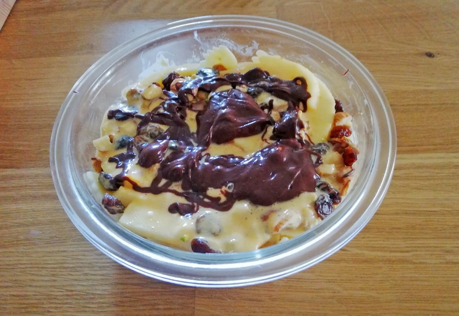 Farfalle mit Apfel