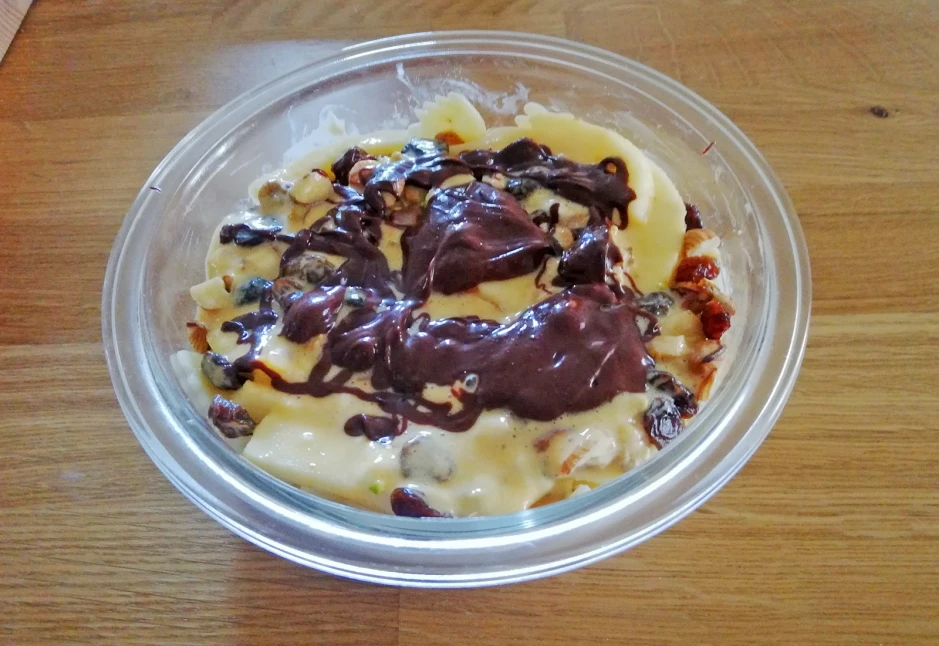 Farfalle mit Apfel