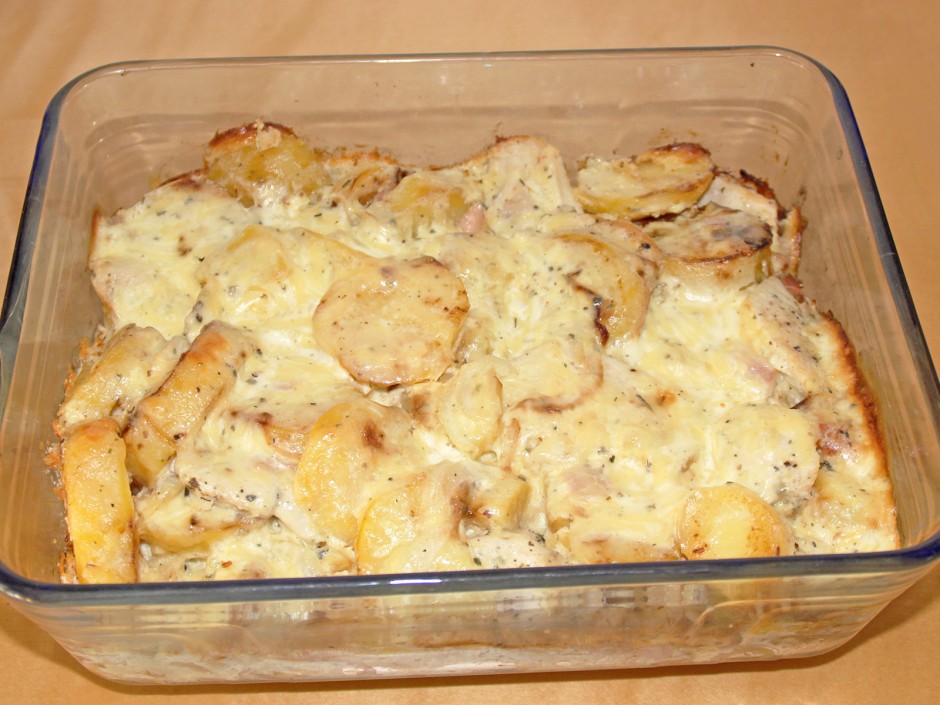 Kartoffelauflauf mit Putenfilet